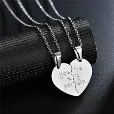 Best Friend Heart Pendant Necklace